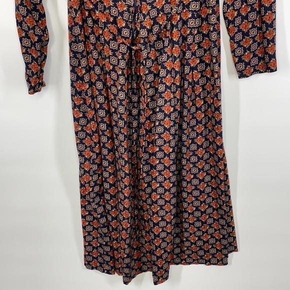 Vintage Expo Petite Rose Long Sleeve Prairie Dress 8 Petite - Picture 5 of 8